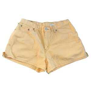 Vintage Butter Yellow Levi’s 977 Shorts (Early-Mid 90s)